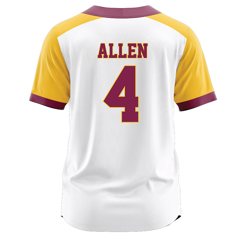 Arizona State - NCAA Softball : Ayden Allen - White Football Jersey
