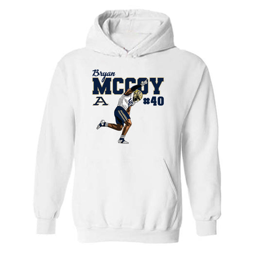 Akron - NCAA Football : Bryan McCoy - Hooded Sweatshirt Player Illustration