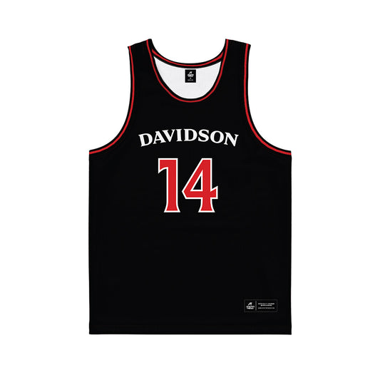 Davidson - NCAA Women's Basketball : Maddie Plank - Red Basketball Jersey