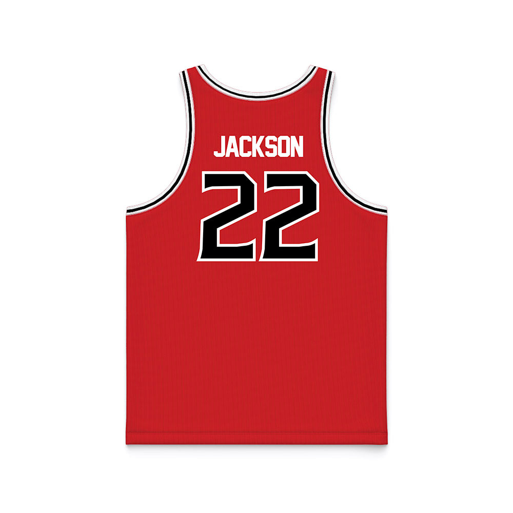 Davidson - NCAA Women's Basketball : Sylvie Jackson - Red Basketball Jersey