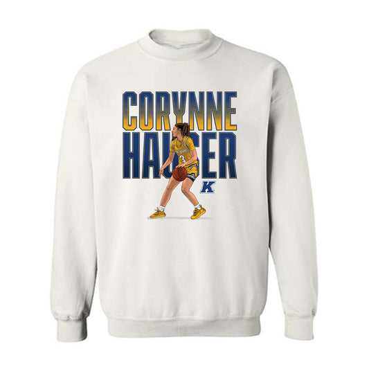 Kent State - NCAA Women's Basketball : Corynne Hauser - Crewneck Sweatshirt Individual Caricature