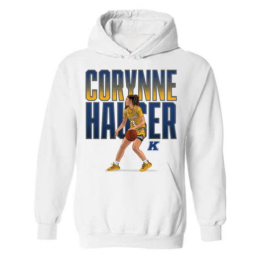 Kent State - NCAA Women's Basketball : Corynne Hauser - Hooded Sweatshirt Individual Caricature