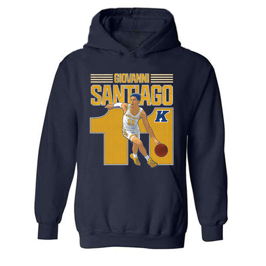 Kent State - NCAA Men's Basketball : Giovanni Santiago - Hooded Sweatshirt Individual Caricature