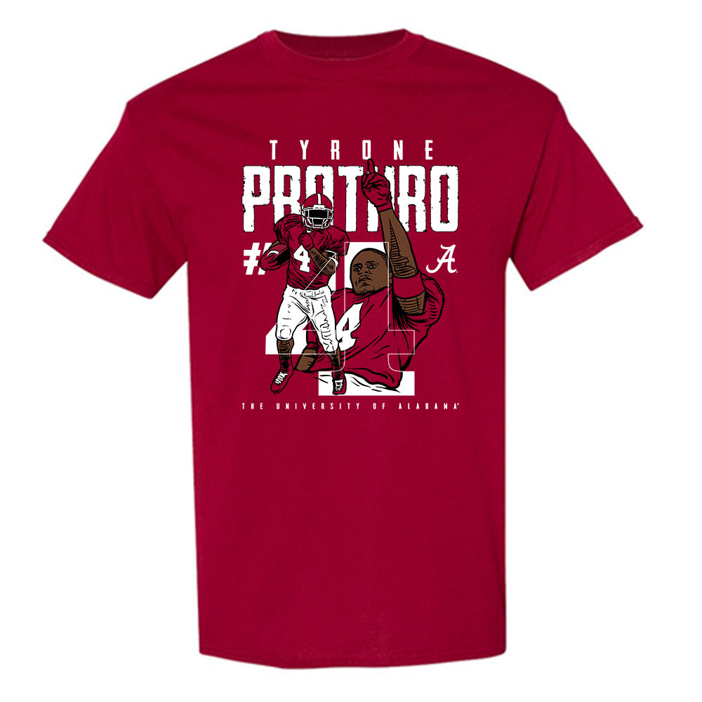 Alabama - Football Alumni : Tyrone Prothro - T-Shirt Individual Caricature