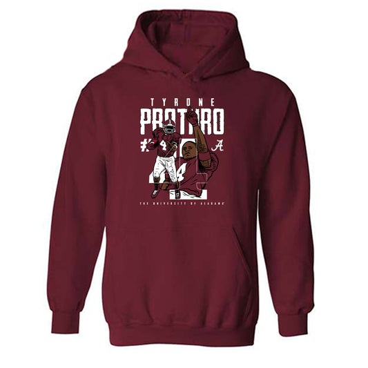 Alabama - Football Alumni : Tyrone Prothro - Hooded Sweatshirt Individual Caricature