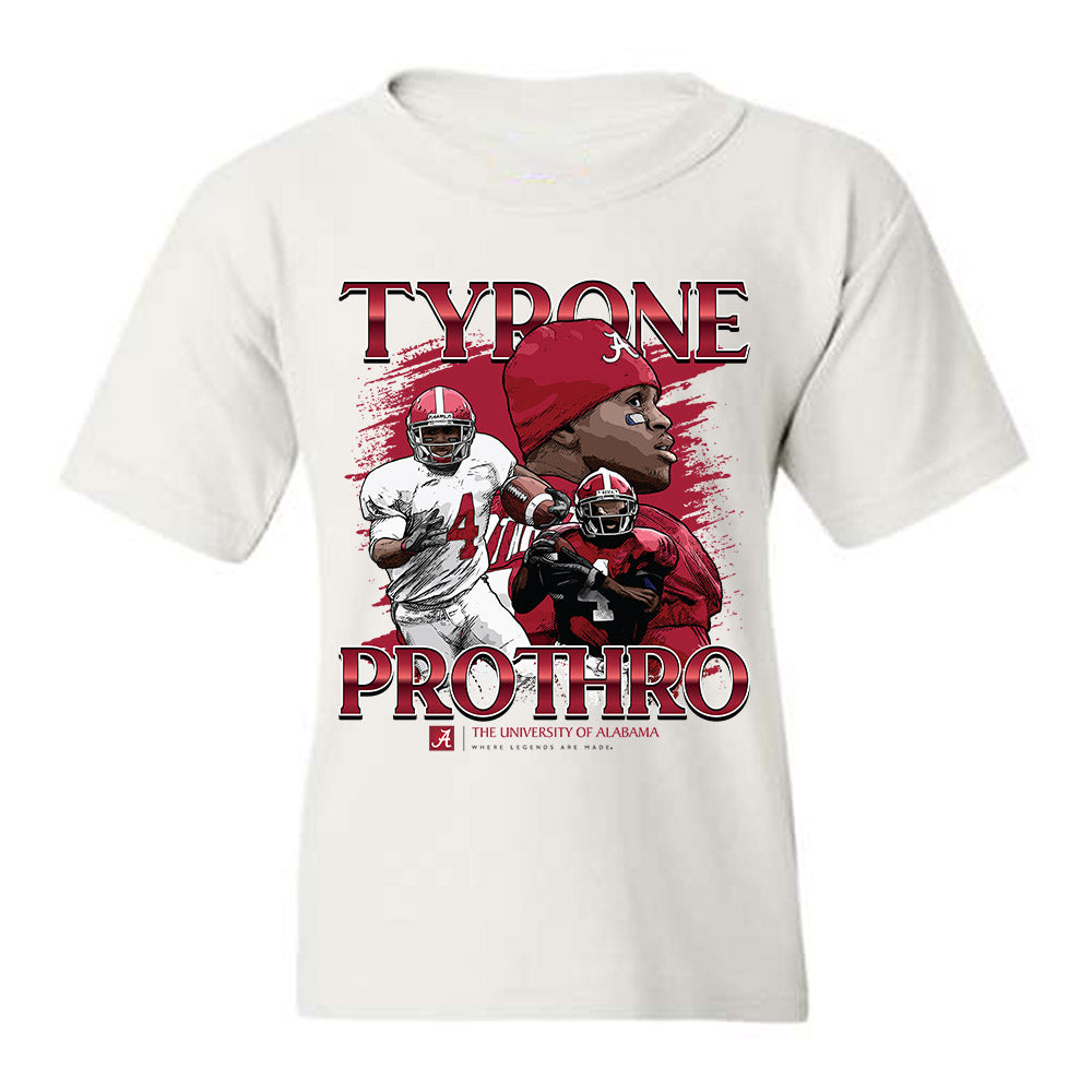 Alabama - Football Alumni : Tyrone Prothro - Youth T-Shirt Individual Caricature