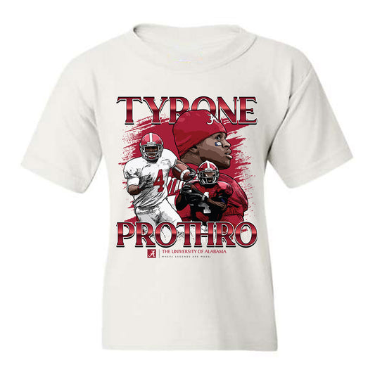 Alabama - Football Alumni : Tyrone Prothro - Youth T-Shirt Individual Caricature