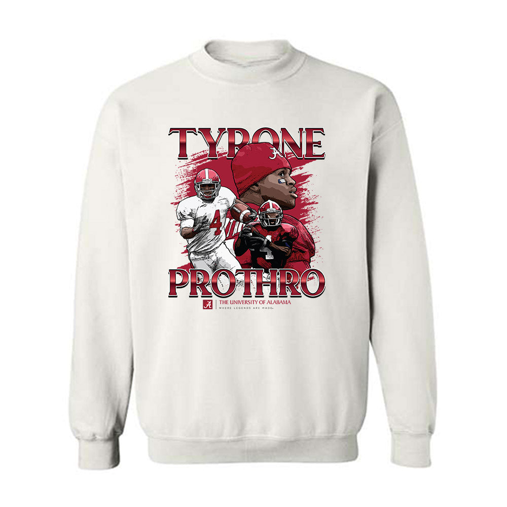 Alabama - Football Alumni : Tyrone Prothro - Crewneck Sweatshirt Individual Caricature