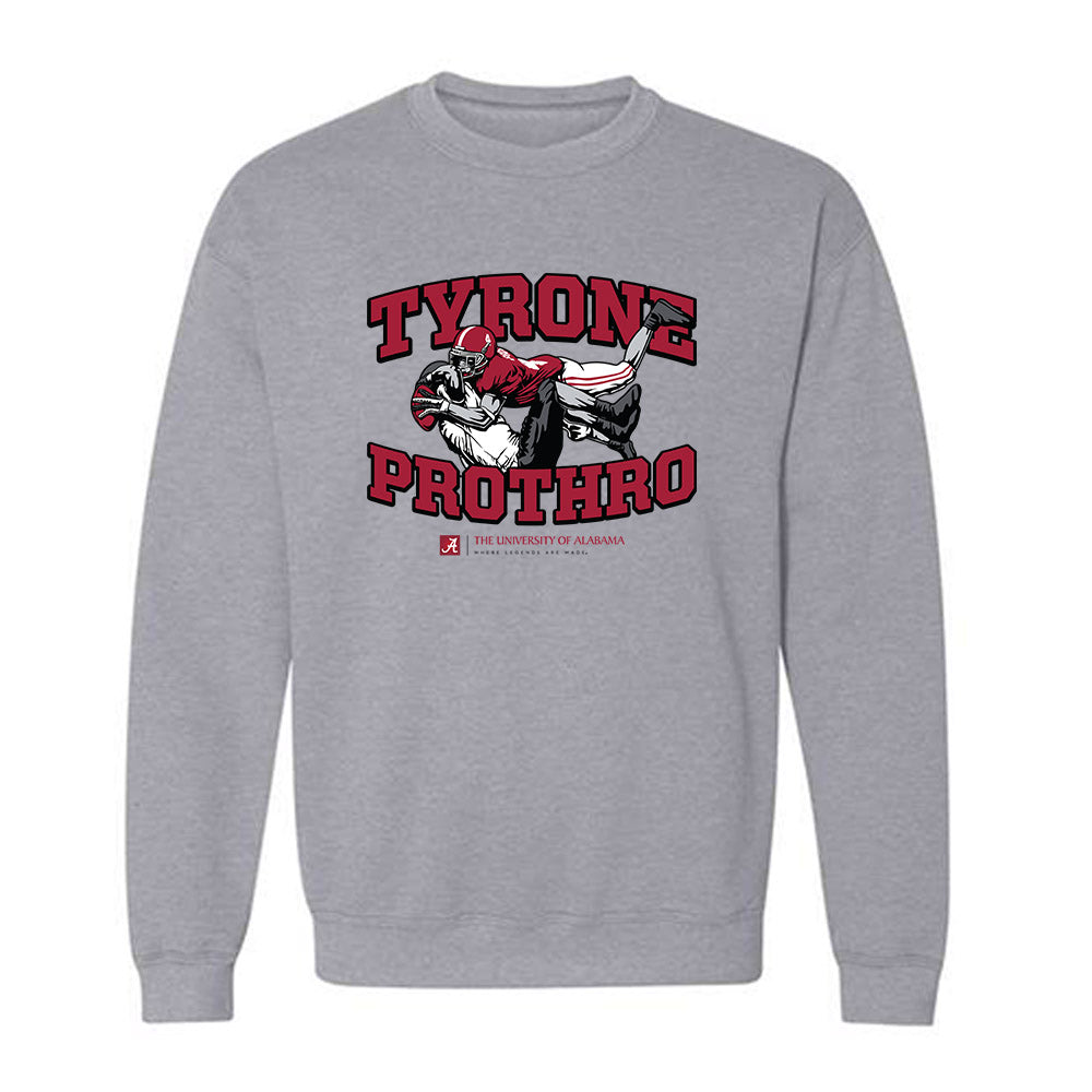 Alabama - Football Alumni : Tyrone Prothro - Crewneck Sweatshirt Logo Design