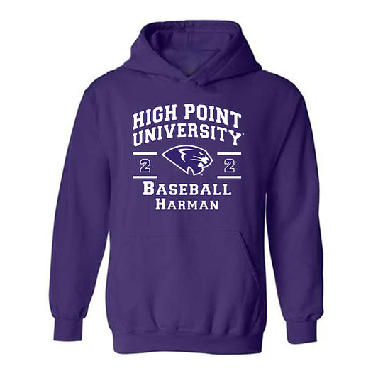 High Point - NCAA Baseball : Dawson Harman - Hooded Sweatshirt Classic Fashion Shersey