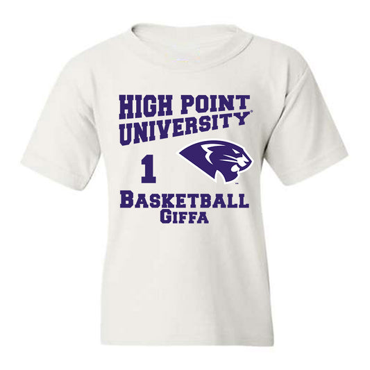 High Point - NCAA Men's Basketball : Kezza Giffa - Youth T-Shirt Classic Fashion Shersey