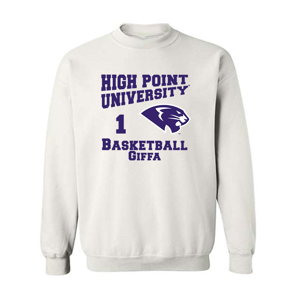 High Point - NCAA Men's Basketball : Kezza Giffa - Crewneck Sweatshirt Classic Fashion Shersey