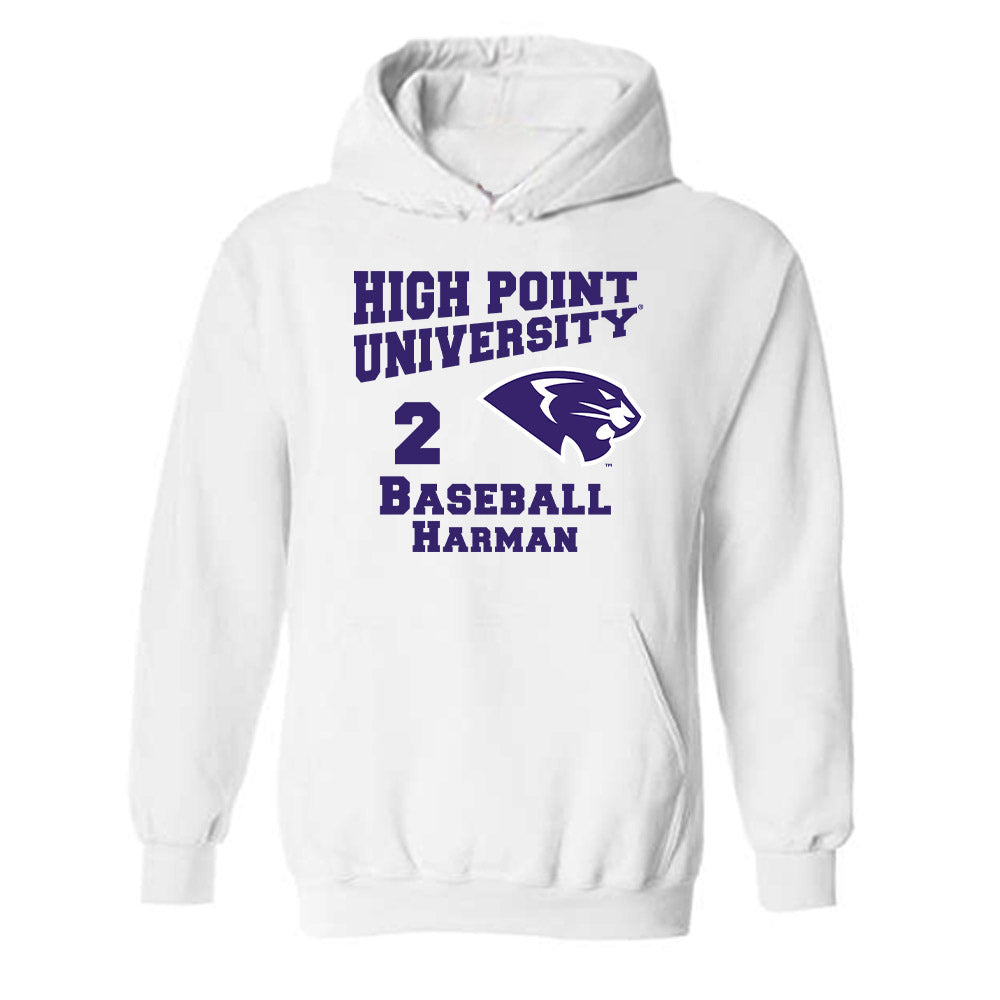 High Point - NCAA Baseball : Dawson Harman - Hooded Sweatshirt Classic Fashion Shersey