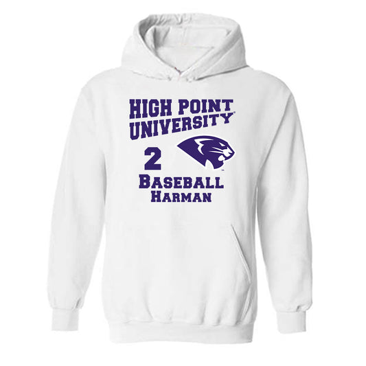 High Point - NCAA Baseball : Dawson Harman - Hooded Sweatshirt Classic Fashion Shersey