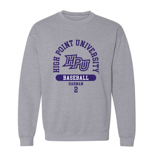 High Point - NCAA Baseball : Dawson Harman - Crewneck Sweatshirt Classic Fashion Shersey