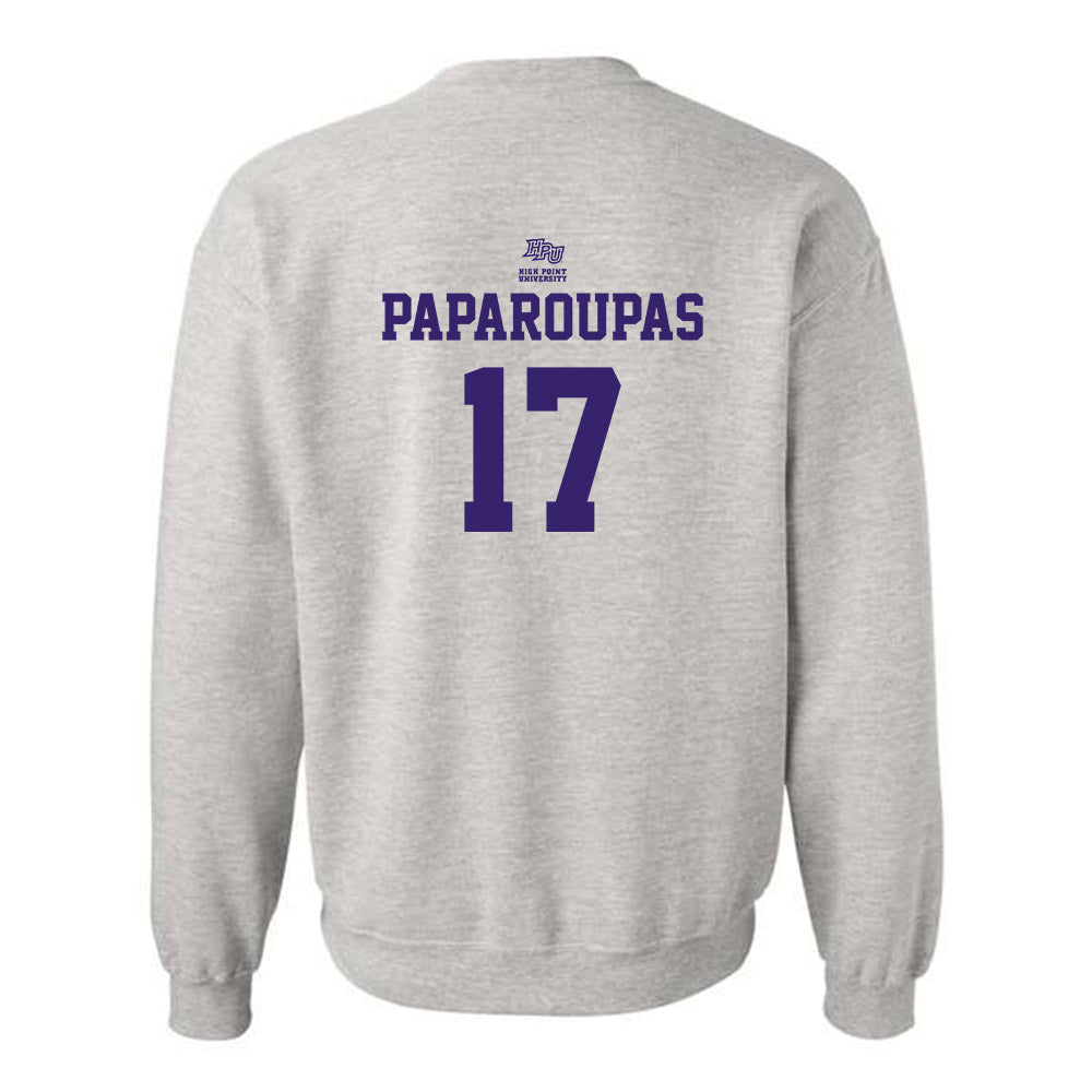 High Point - NCAA Men's Soccer : Angelo Paparoupas - Crewneck Sweatshirt Classic Fashion Shersey