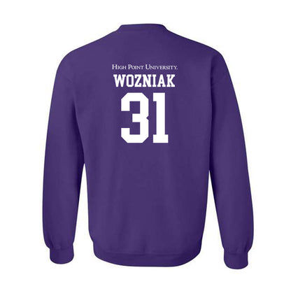 High Point - NCAA Baseball : Brett Wozniak - Crewneck Sweatshirt Classic Shersey