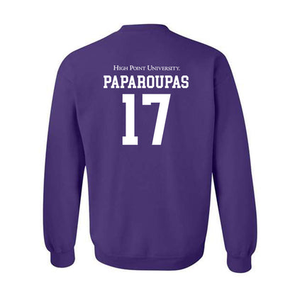 High Point - NCAA Men's Soccer : Angelo Paparoupas - Crewneck Sweatshirt Classic Shersey