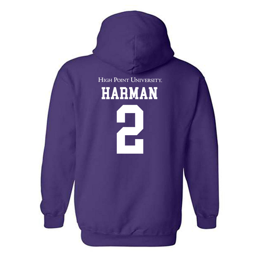 High Point - NCAA Baseball : Dawson Harman - Hooded Sweatshirt Classic Shersey