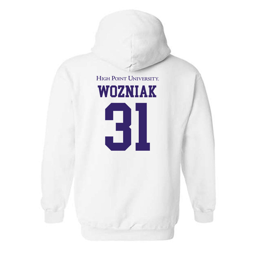 High Point - NCAA Baseball : Brett Wozniak - Hooded Sweatshirt Classic Shersey