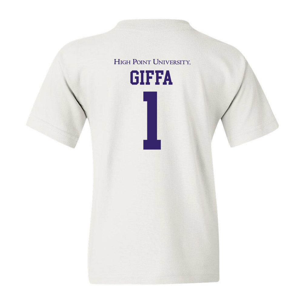 High Point - NCAA Men's Basketball : Kezza Giffa - Youth T-Shirt Classic Shersey