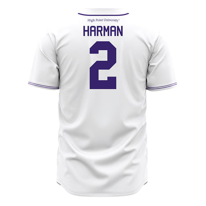 High Point - NCAA Baseball : Dawson Harman - Baseball Jersey