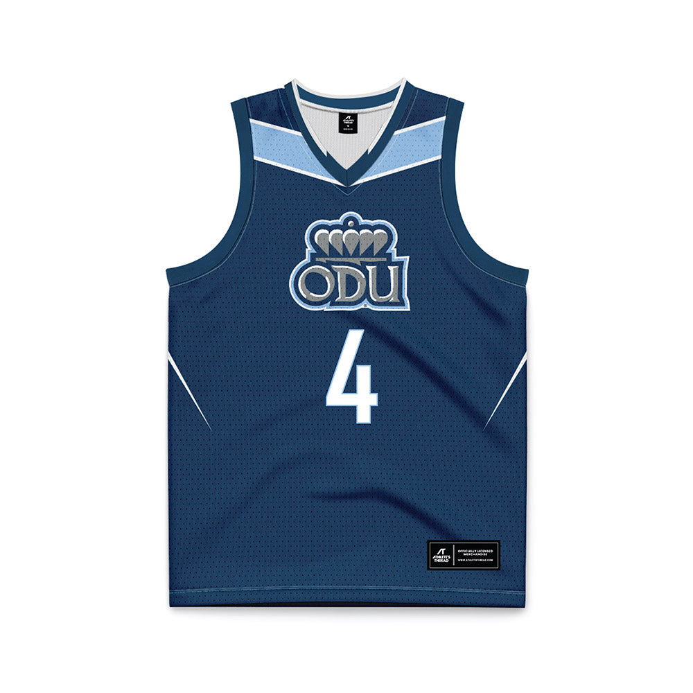 Old Dominion - NCAA Women's Basketball : Jordan Mclaughlin - Basketball Jersey Navy