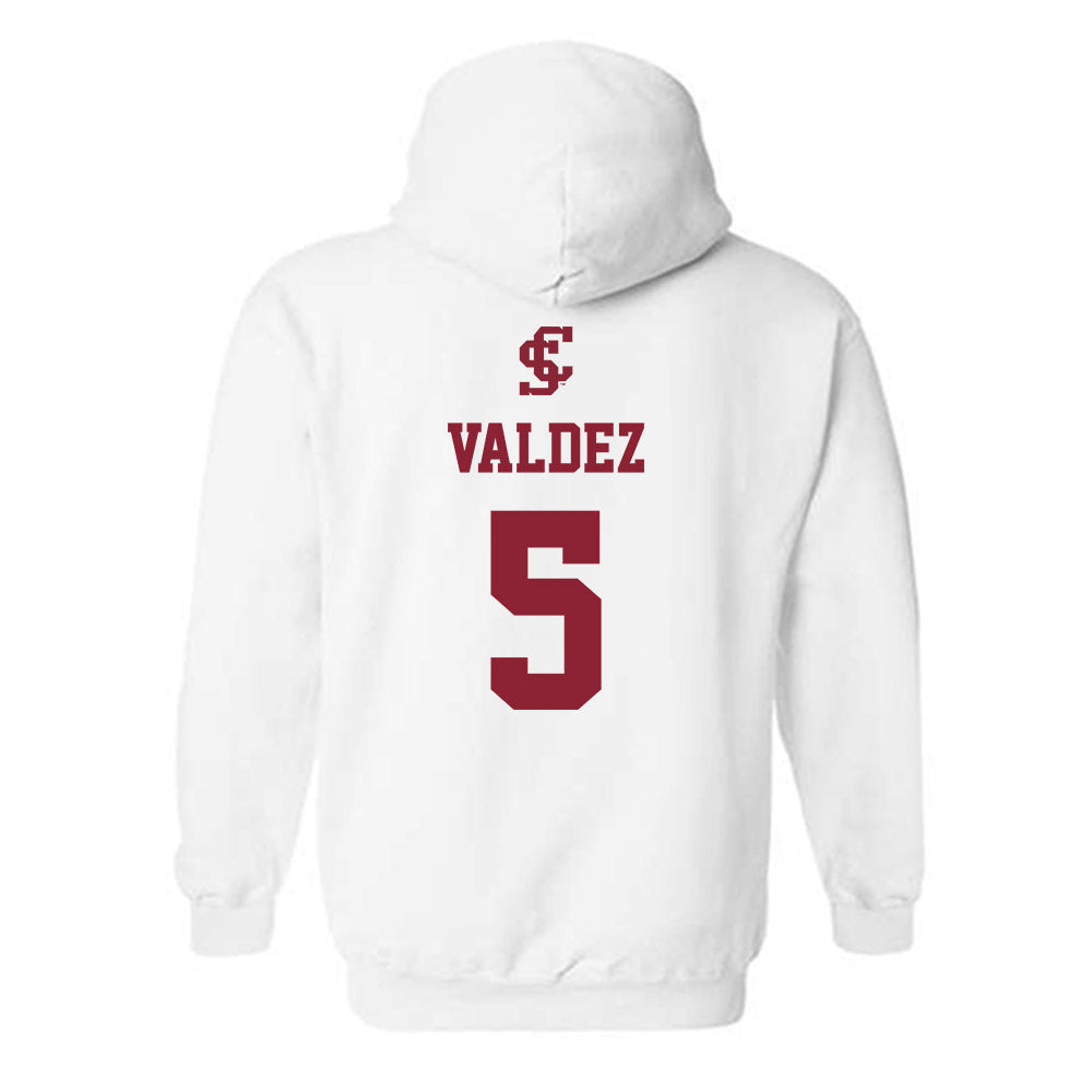 SCU - NCAA Softball : Alaina Valdez - Hooded Sweatshirt Classic Shersey