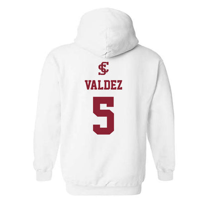 SCU - NCAA Softball : Alaina Valdez - Hooded Sweatshirt Classic Shersey