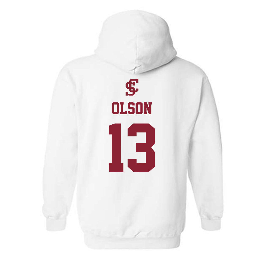 SCU - NCAA Baseball : Niko Olson - Hooded Sweatshirt Classic Shersey