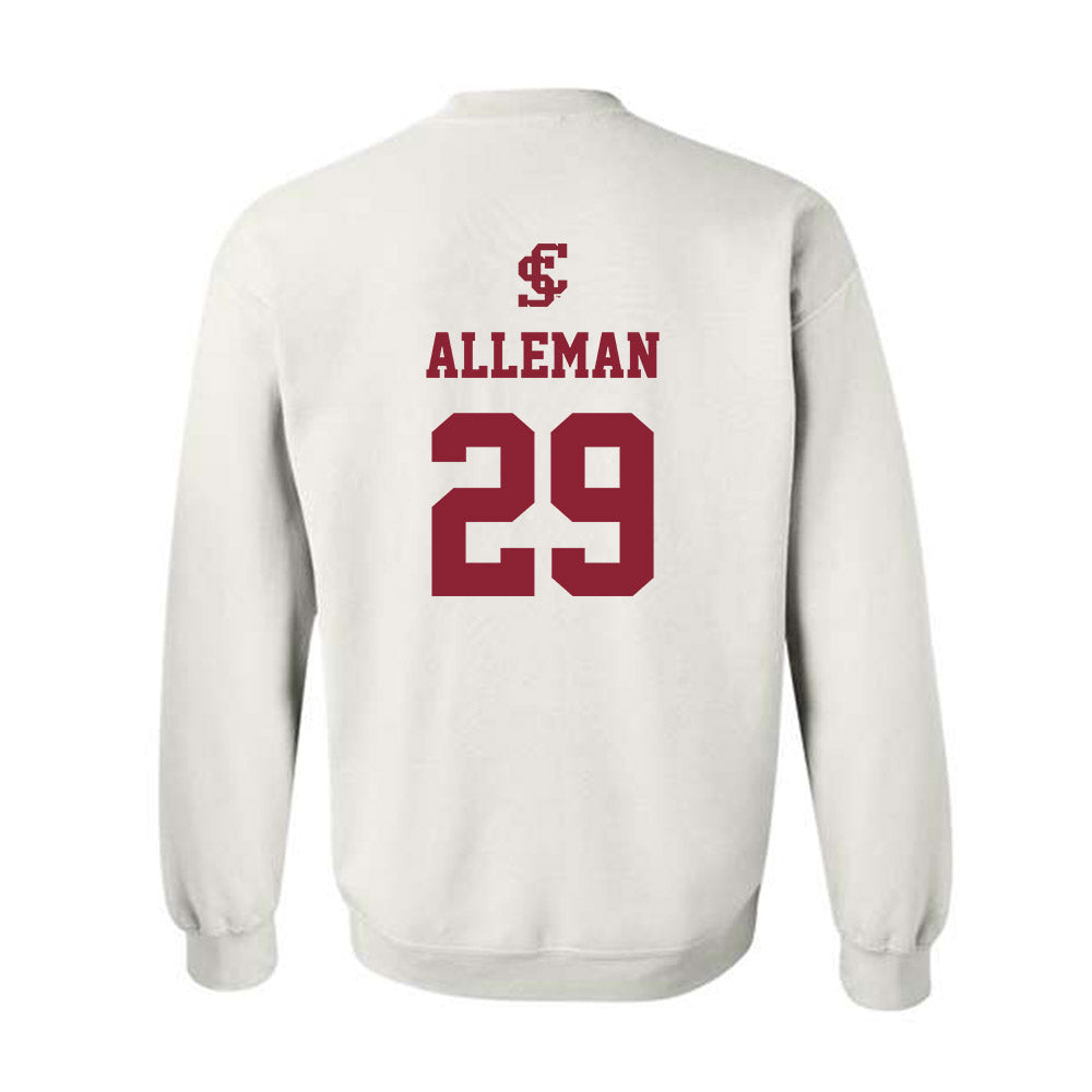 SCU - NCAA Baseball : Tyler Alleman - Crewneck Sweatshirt Classic Shersey