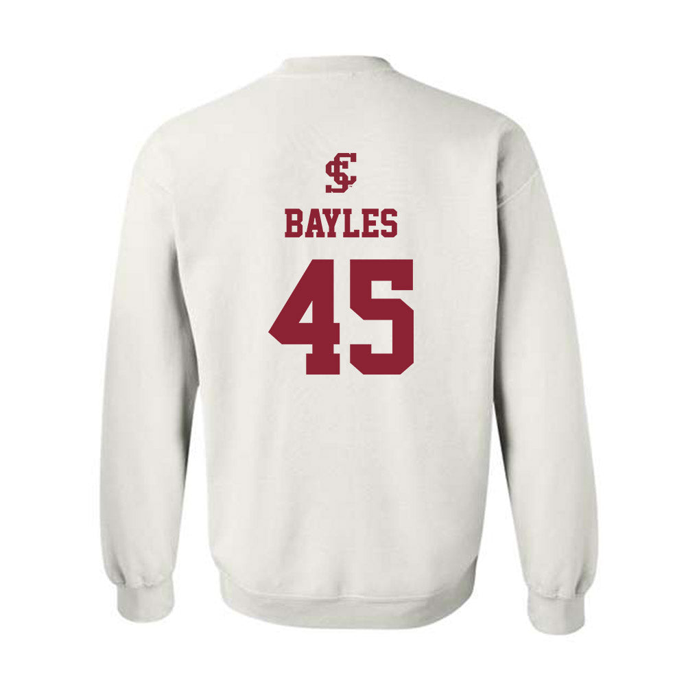 SCU - NCAA Baseball : Max Bayles - Crewneck Sweatshirt Classic Shersey