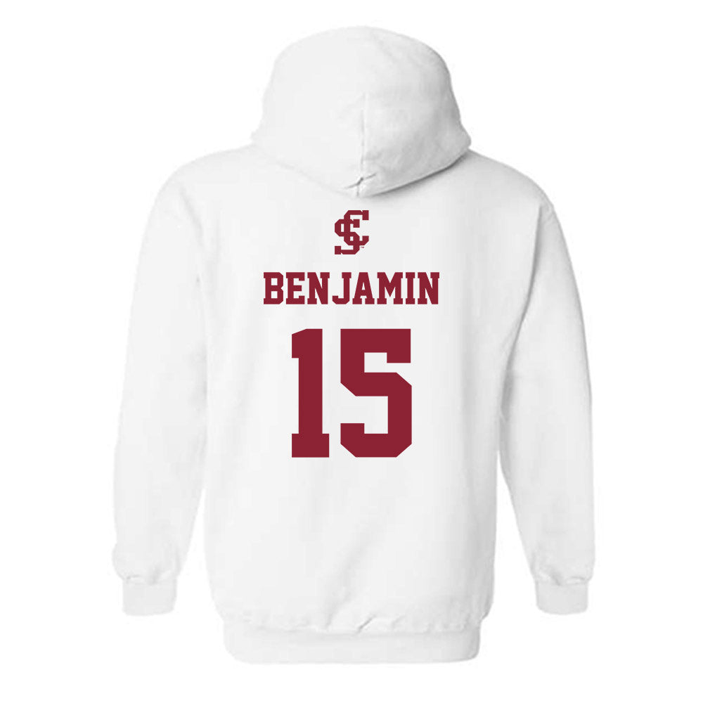 SCU - NCAA Men's Basketball : Jalen Benjamin - Hooded Sweatshirt Classic Shersey