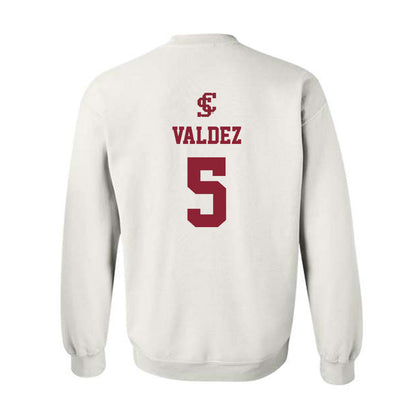 SCU - NCAA Softball : Alaina Valdez - Crewneck Sweatshirt Classic Shersey