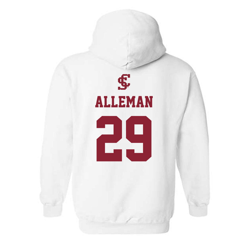 SCU - NCAA Baseball : Tyler Alleman - Hooded Sweatshirt Classic Shersey