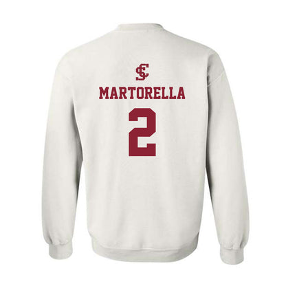 SCU - NCAA Softball : Marie Martorella - Crewneck Sweatshirt Classic Shersey