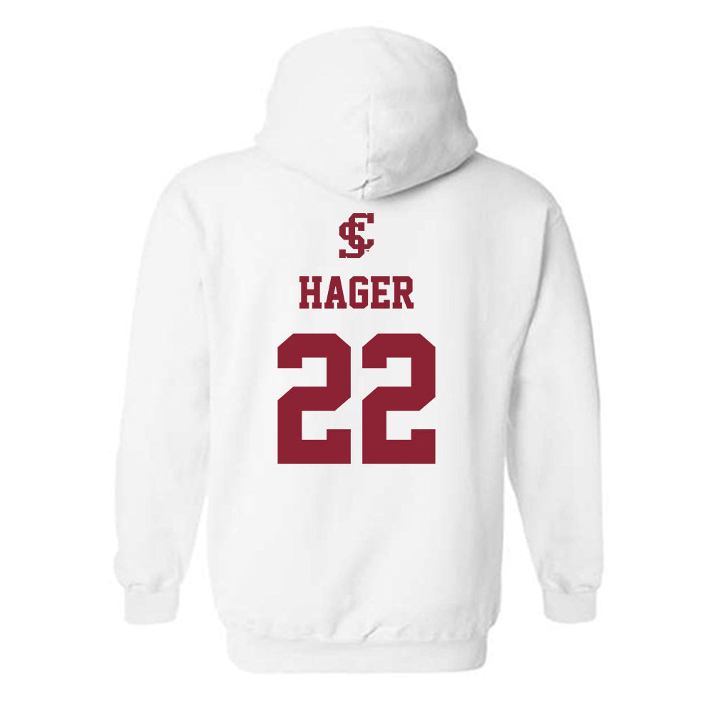 SCU - NCAA Softball : Sage Hager - Hooded Sweatshirt Classic Shersey