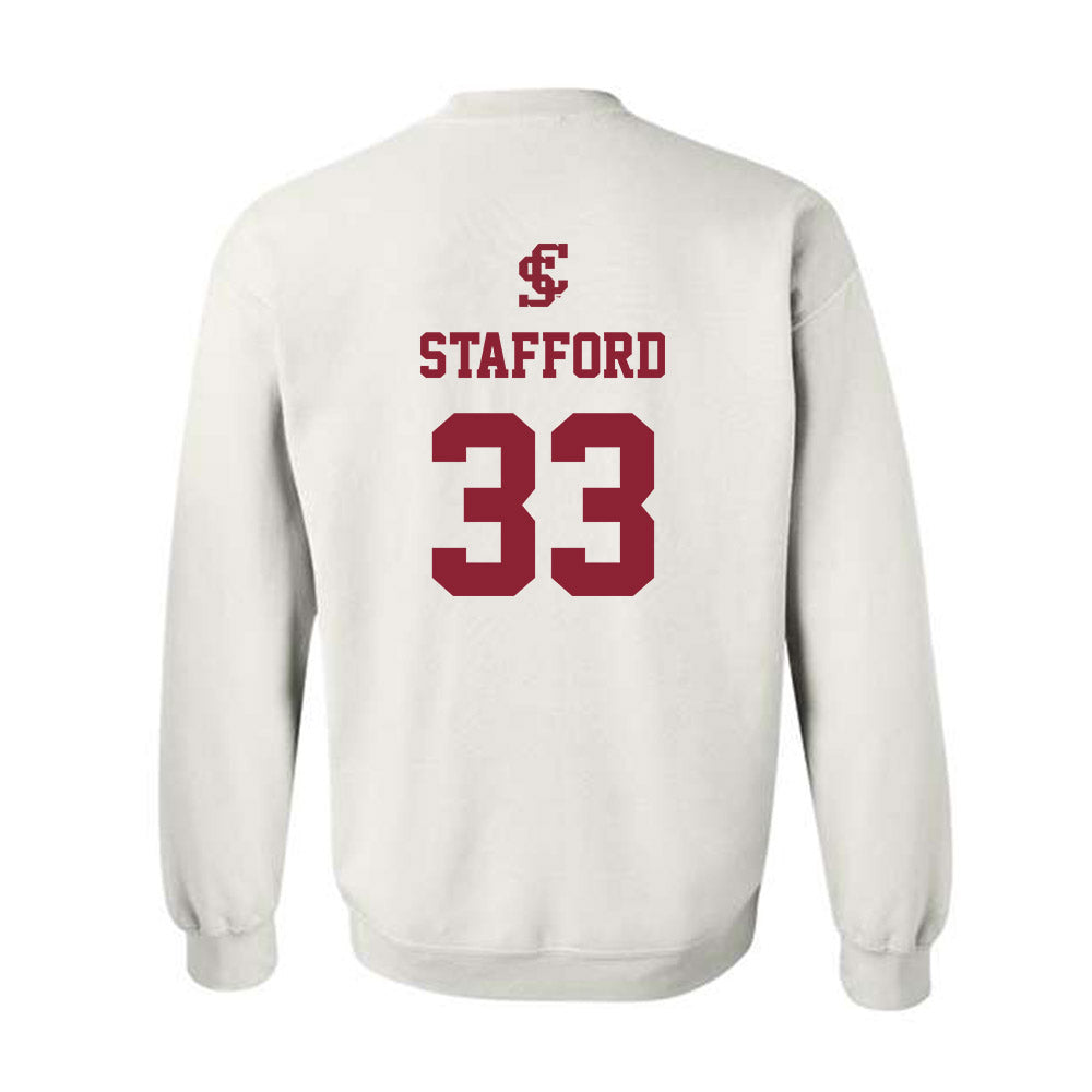 SCU - NCAA Women's Basketball : Danja Stafford - Crewneck Sweatshirt Classic Shersey