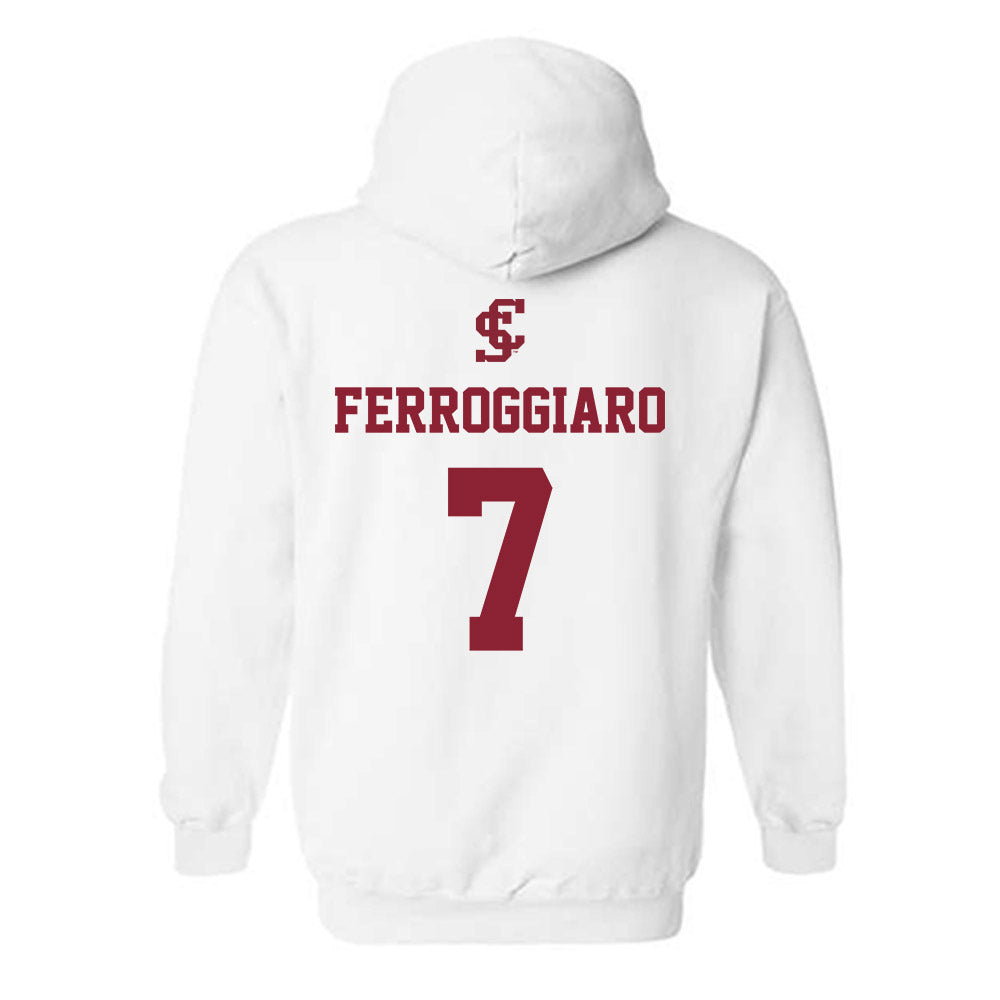 SCU - NCAA Baseball : Thomas Ferroggiaro - Hooded Sweatshirt Classic Shersey