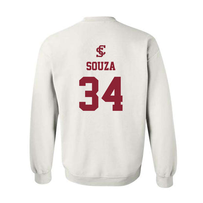 SCU - NCAA Baseball : August Souza - Crewneck Sweatshirt Classic Shersey