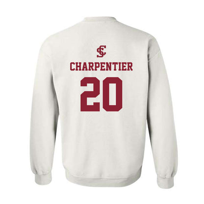 SCU - NCAA Softball : Abigail Charpentier - Crewneck Sweatshirt Classic Shersey