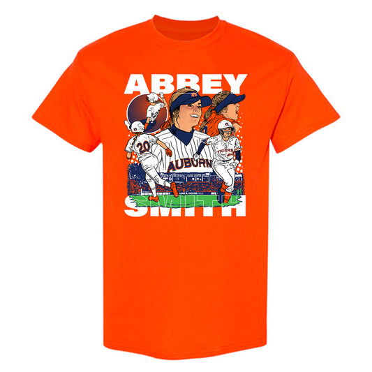 Auburn - NCAA Softball : Abbey Smith - T-Shirt Individual Caricature