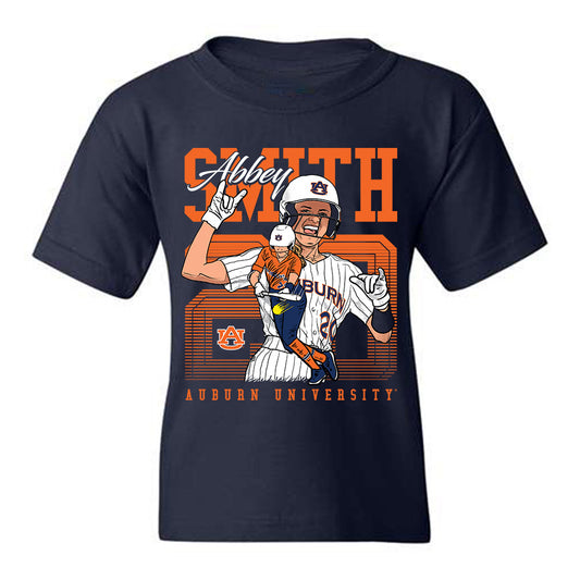 Auburn - NCAA Softball : Abbey Smith - Youth T-Shirt Individual Caricature