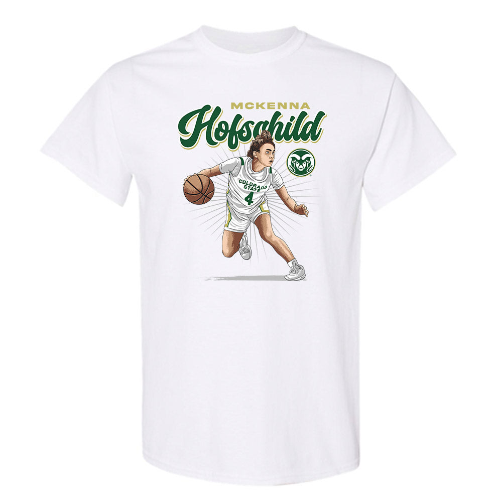 Colorado State - NCAA Women's Basketball : McKenna Hofschild - T-Shirt Individual Caricature