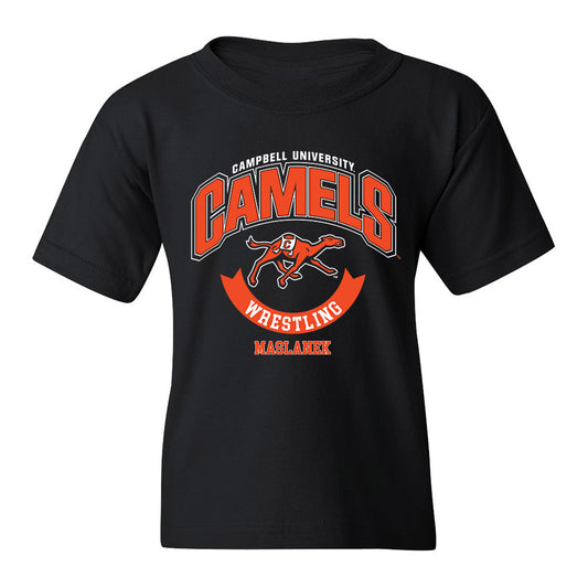 Campbell - NCAA Wrestling : Conor Maslanek - Youth T-Shirt Classic Fashion Shersey