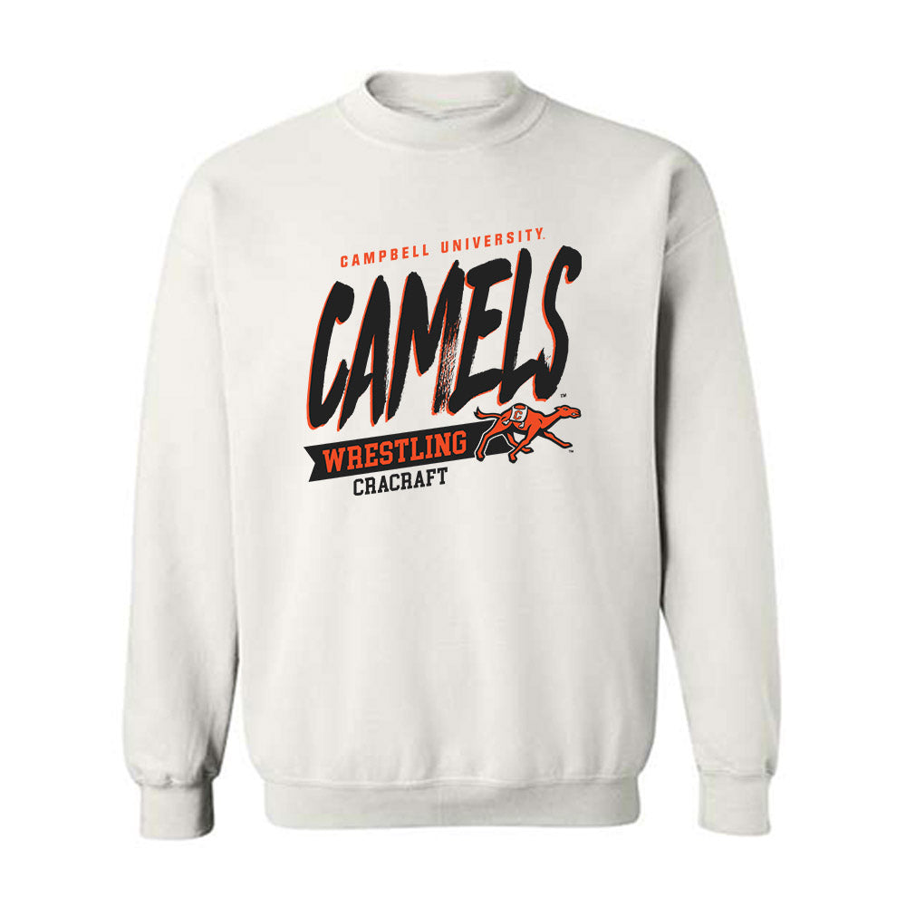 Campbell - NCAA Wrestling : Brant Cracraft - Crewneck Sweatshirt Classic Fashion Shersey