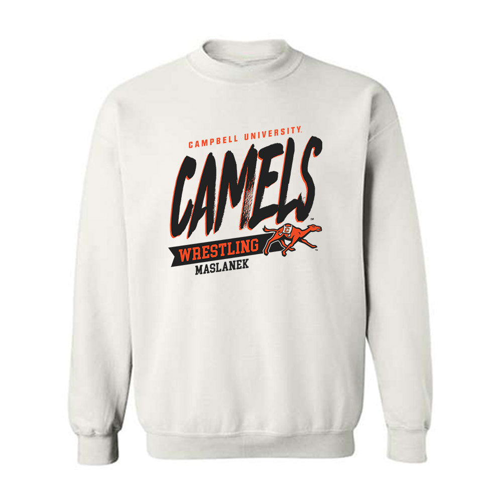 Campbell - NCAA Wrestling : Conor Maslanek - Crewneck Sweatshirt Classic Fashion Shersey