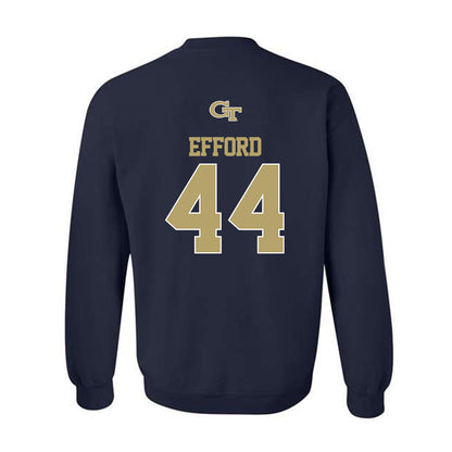 Georgia Tech - NCAA Football : Kyle Efford - Crewneck Sweatshirt Classic Shersey
