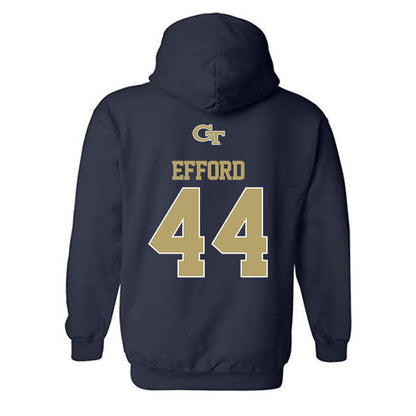 Georgia Tech - NCAA Football : Kyle Efford - Hooded Sweatshirt Classic Shersey