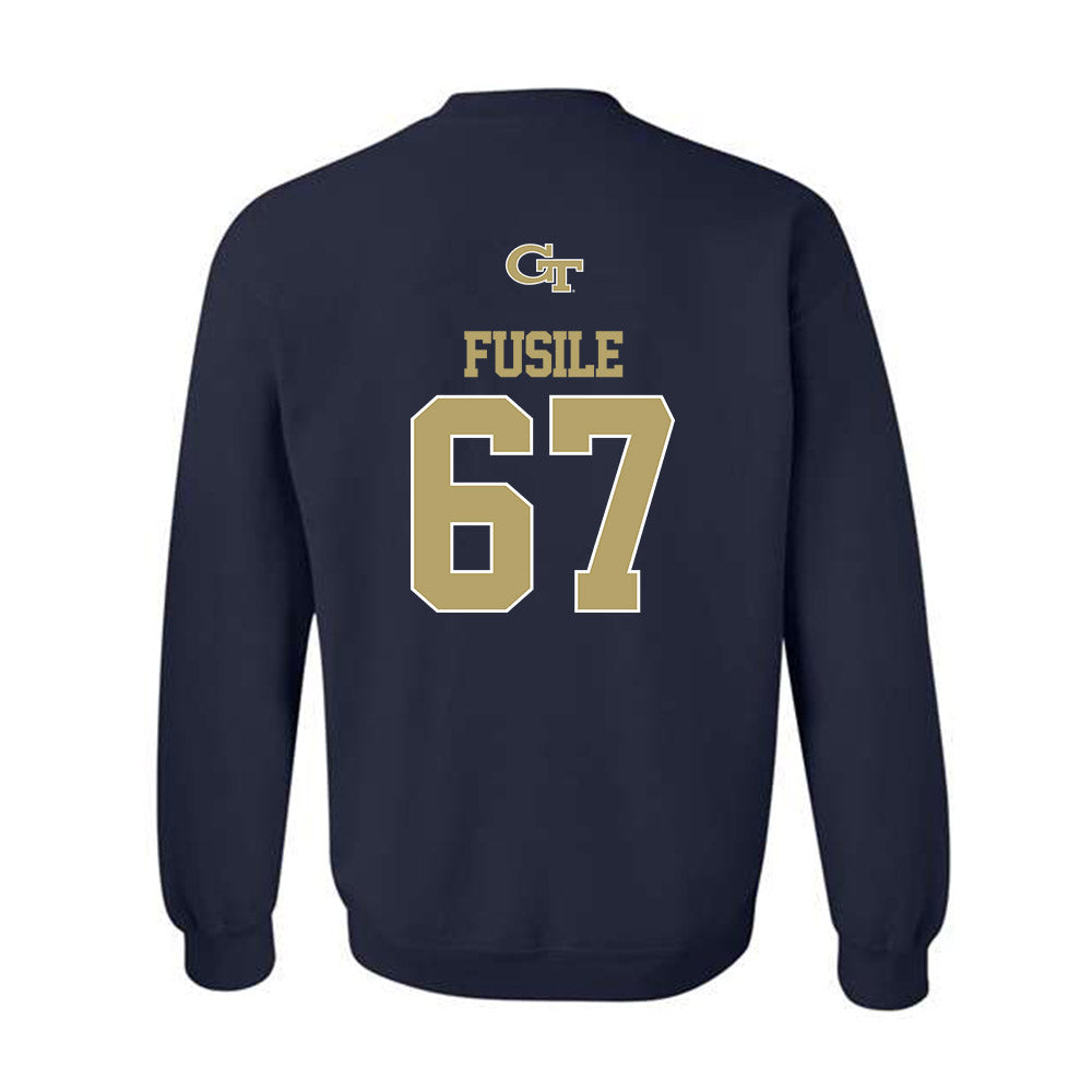 Georgia Tech - NCAA Football : Joe Fusile - Crewneck Sweatshirt Classic Shersey